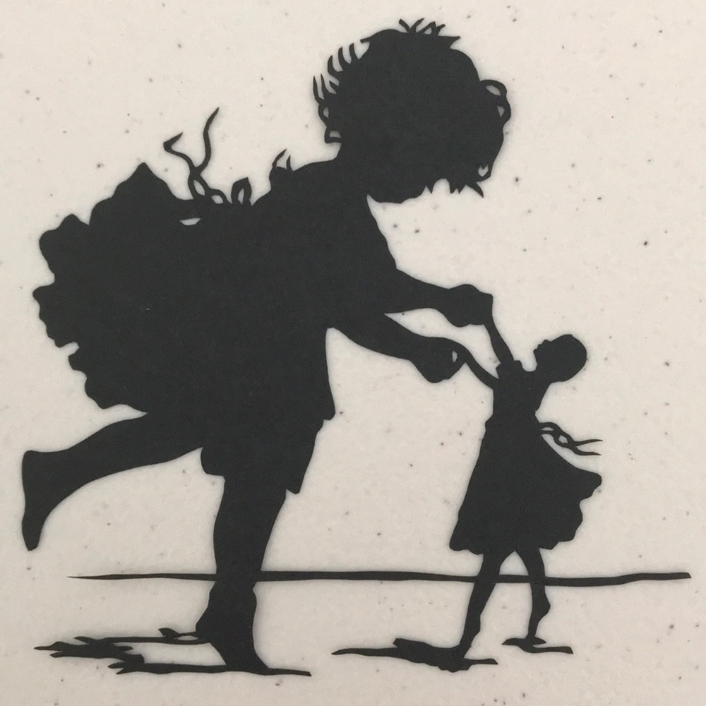 Childhood π₯ SET π Handmade PaperCut Silhouette Scherenschnitte π₯ Modern - Picture 6 of 13